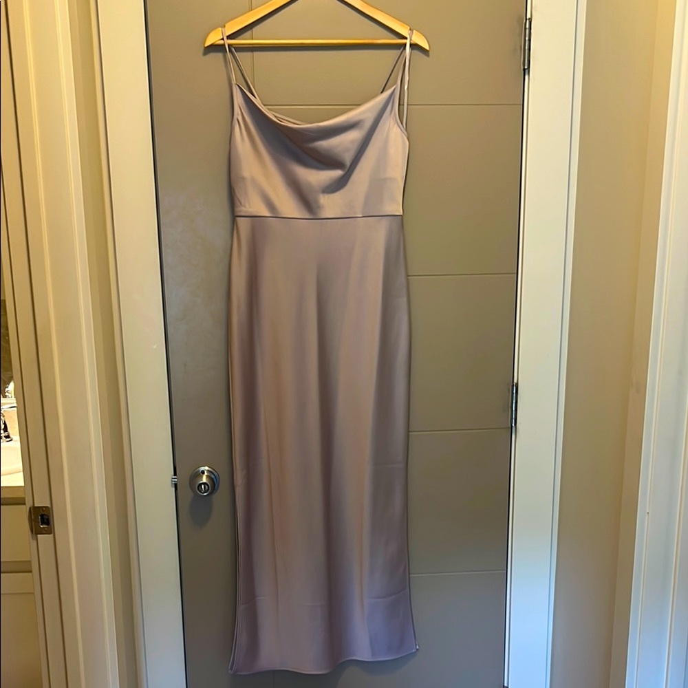 BHLDN Sachin & Babi Cali Satin Cowl neck midi dress